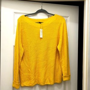 NWT Banana Republic yellow sweater, S